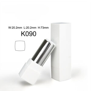 square lipstick tube with 3d printed surface