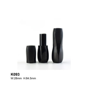 peanut-shaped black lipstick tube