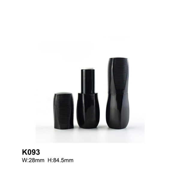 peanut-shaped black lipstick tube