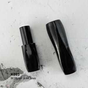 peanut-shaped black lipstick tube