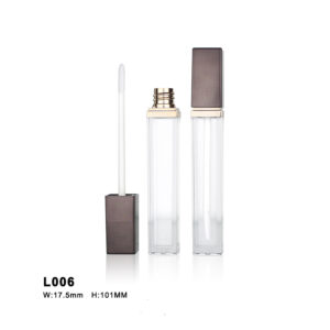 square brown lip gloss tube