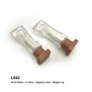 brown pigment bottle shape lip gloss tuve
