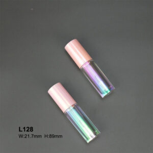 round pink injection bottle lip gloss tube