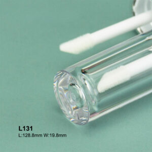 double-end transparent silver lip gloss packaging