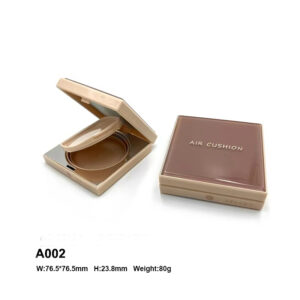 square golden rose air cushion container