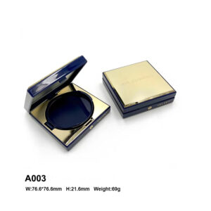 square golden blue air cushion case