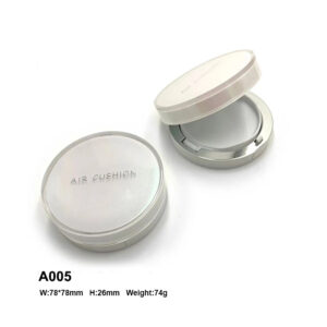 silver round double layer air cushion case