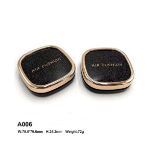 round corner black golden air cushion case