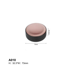 round purple black air cushion case