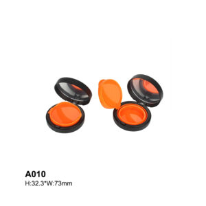 round orange black air cushion case