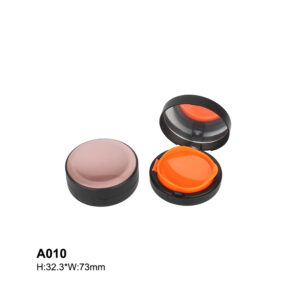 round purple black air cushion case