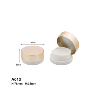 round golden air cushion case