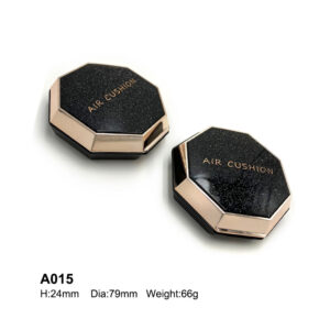 octagonal black golden air cushion case