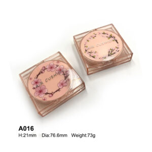 square transparent pink air cushion case