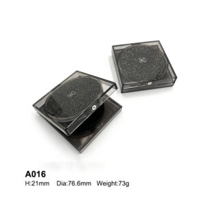 square transparent black air cushion case