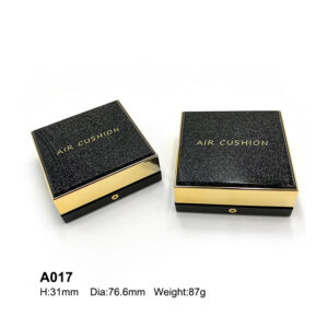 square black golden air cushion case