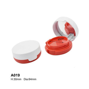 round white red air cushion case