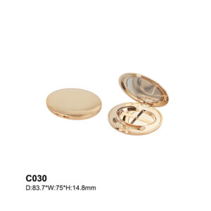 oval golden four colors eyeshadow packaging