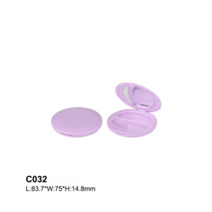 round purple two colors eyeshadow container