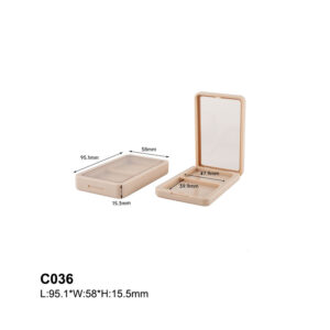 rectangular pink compact powder case