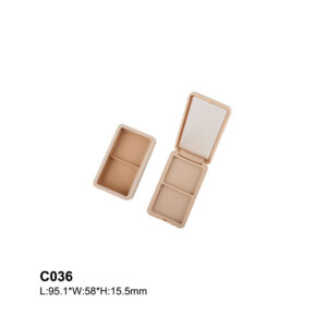 rectangular pink compact powder case