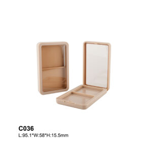 rectangular pink compact powder case