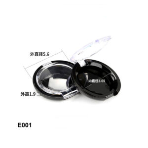 round black eyeshadow case