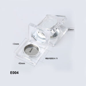 square transparent eyeshadow container