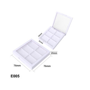 square white six colors eyeshadow case
