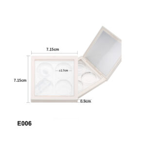 square pink four colors eyeshadow case