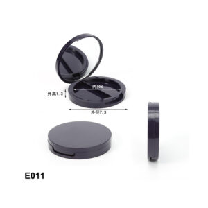 round black two colors eyeshadow case