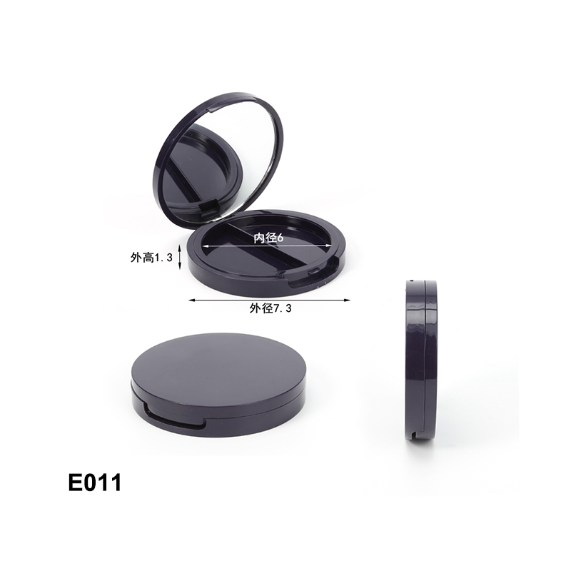 round black two colors eyeshadow case