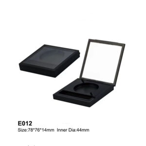 square black transparent eyeshadow case