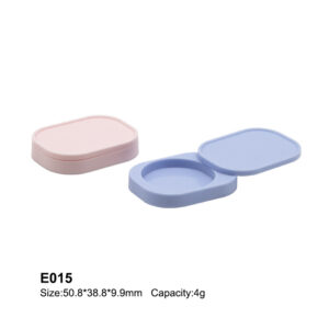 rectangular round corner blue eyeshadow case