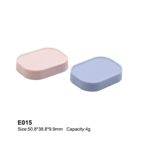 rectangular round corner blue eyeshadow case