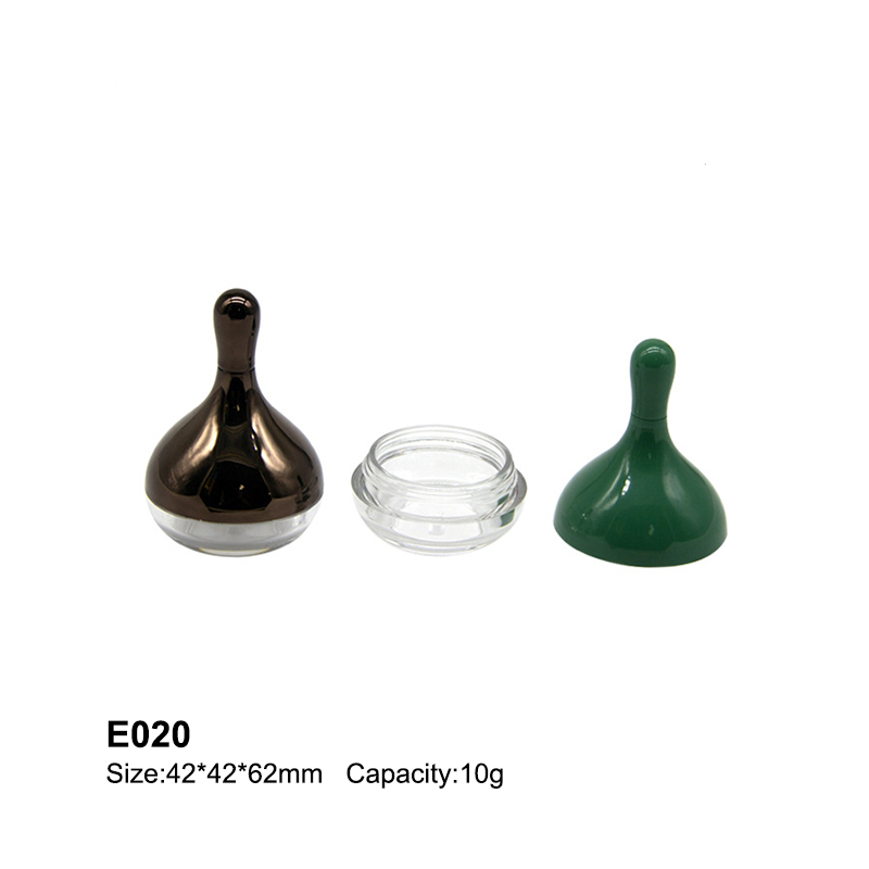 round green eyeshadow container