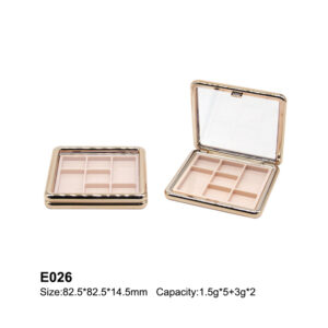 square rose golden seven colors eyeshadow case