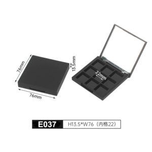 square black nine colors eyeshadow case