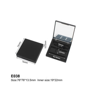 square black six colors eyeshadow container