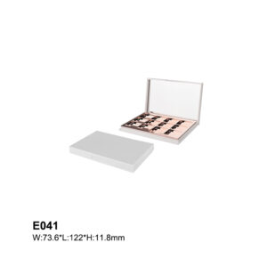 rectangular white twelve colors eyeshadow case
