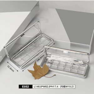 rectangular transparent twelve colors eyeshadow case