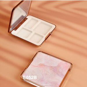 square pink four colors eyeshadow container