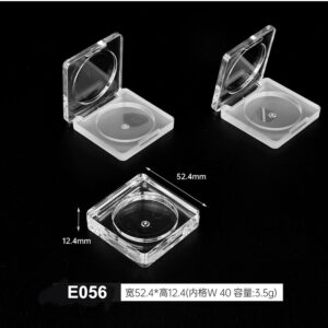 square transparent eyeshadow case