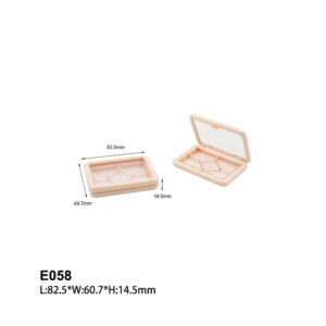 rectangular pink five colors eyeshadow case