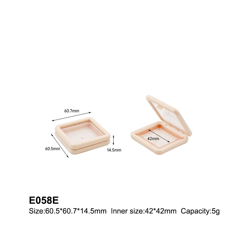 square pink eyeshadow case