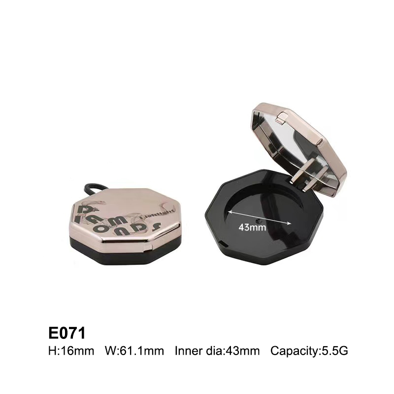 octagonal eyeshadow case with custom print