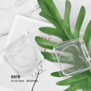 square transparent eyeshadow case