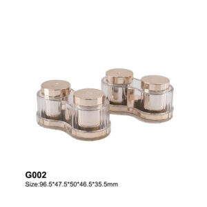 double bottle golden rose eye cream bottle