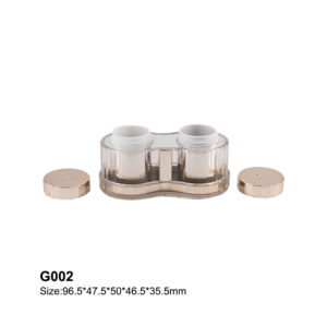 double bottle golden rose eye cream bottle