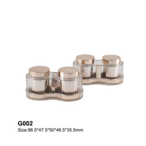 double bottle golden rose eye cream bottle